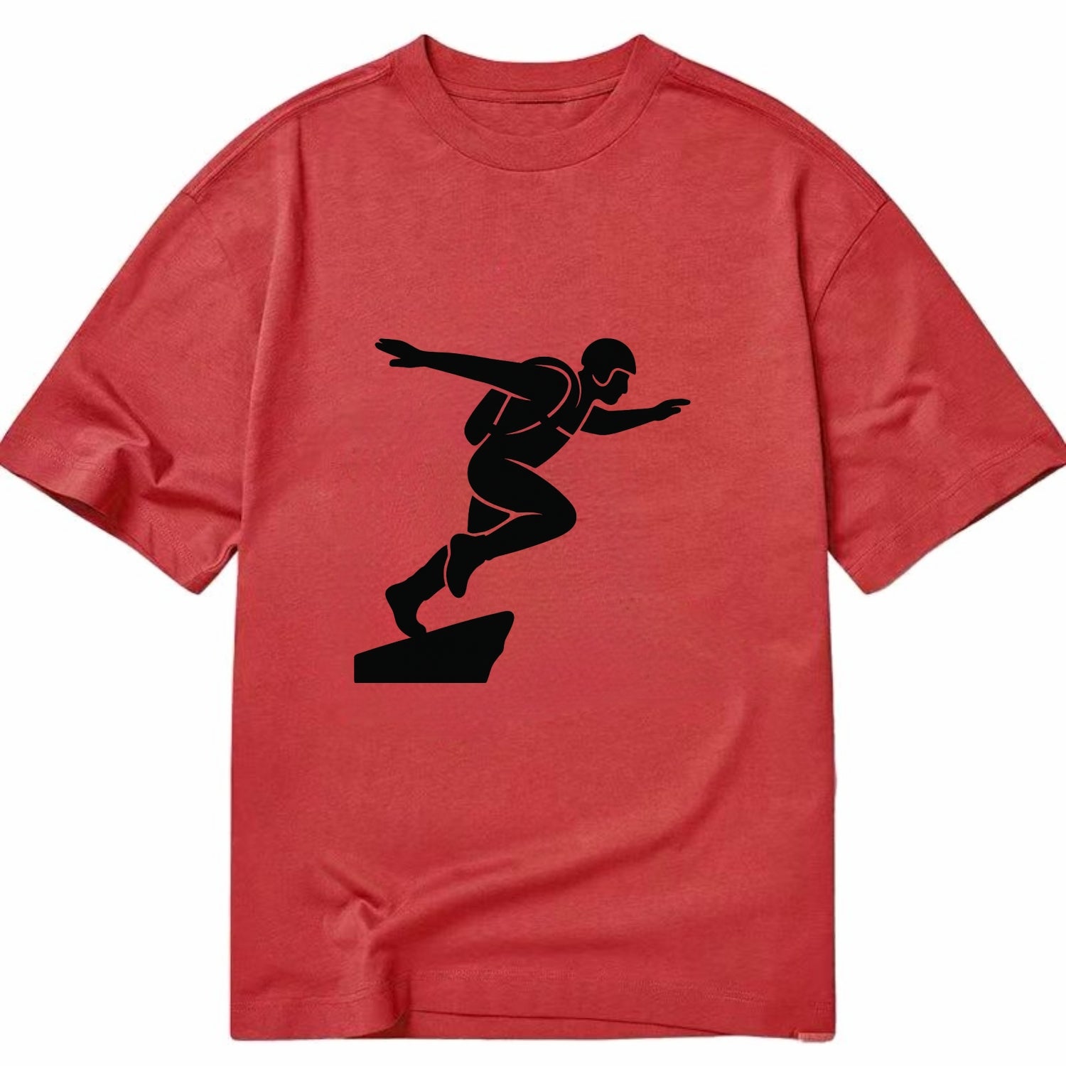 Base jumper launching off - Classic T-shirt - Red