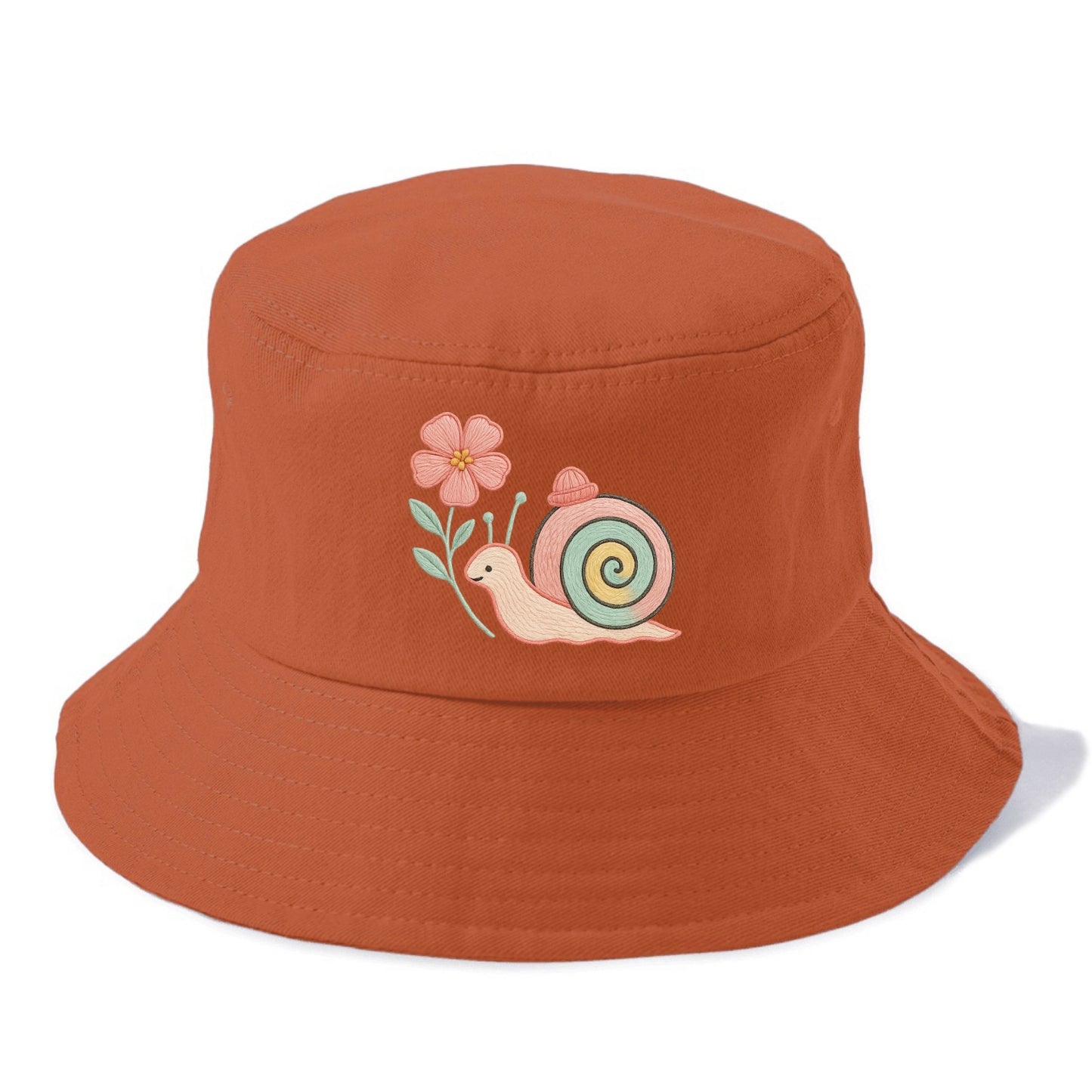 Coral Snail - Bucket Hat - Red