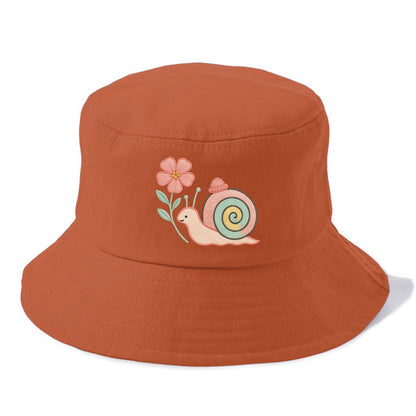 Coral Snail - Bucket Hat - Red