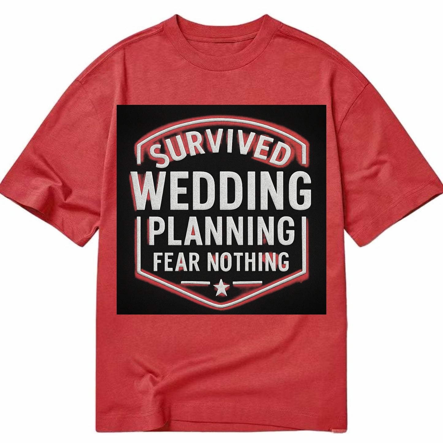 Survived wedding planning, fear nothing - Classic T-shirt - Red