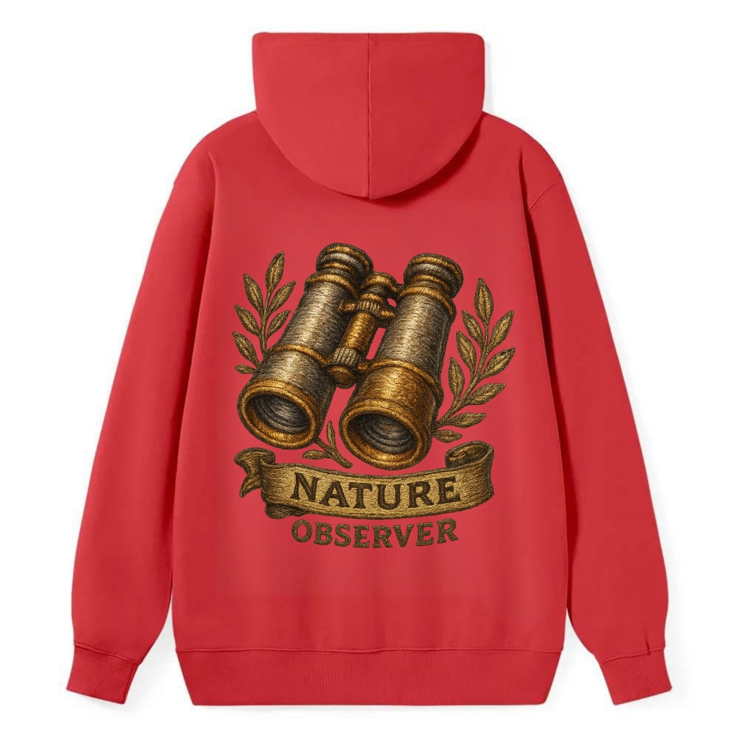 Binoculars for birdwatching - nature observer - Classic Pullover Hoodie - Red