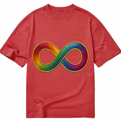Infinity Symbol  - Classic T-shirt - Red