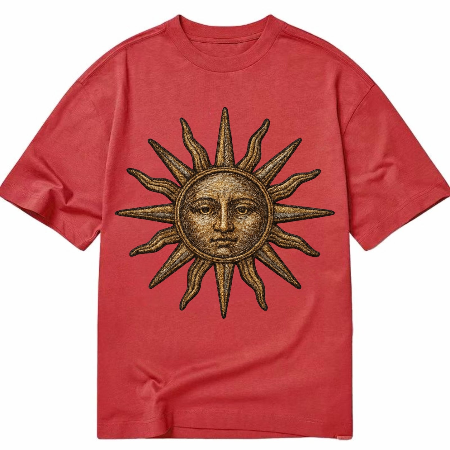 Sun Rays  - Classic T-shirt - Red