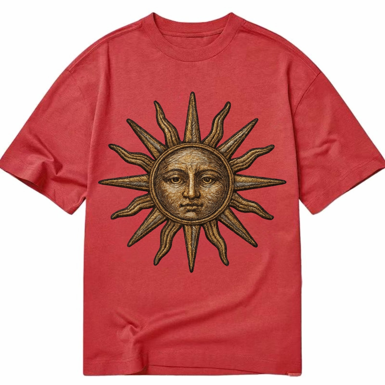Sun Rays  - Classic T-shirt - Red