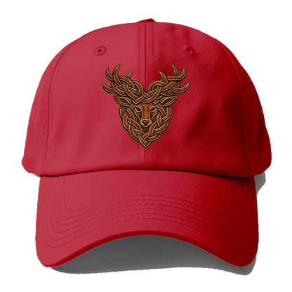 Stag Knot - Baseball Cap - Red