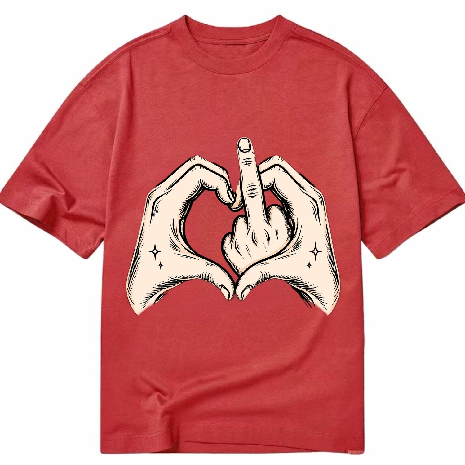 Love You Symbol - Classic T-shirt - Red
