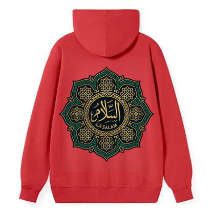 As-Salam Mandala - Classic Pullover Hoodie - Red