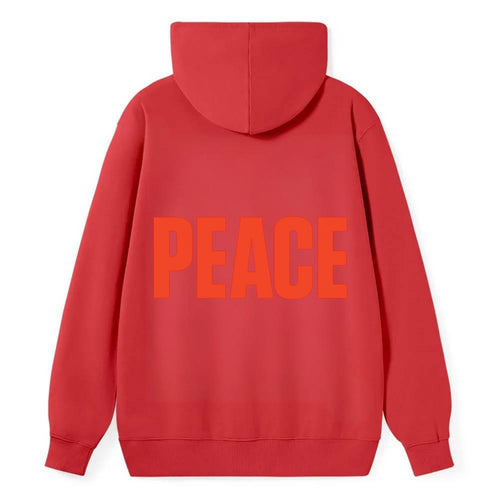 Bold typography design - PEACE - inner calm, tranquility, serenity - Classic Pullover Hoodie