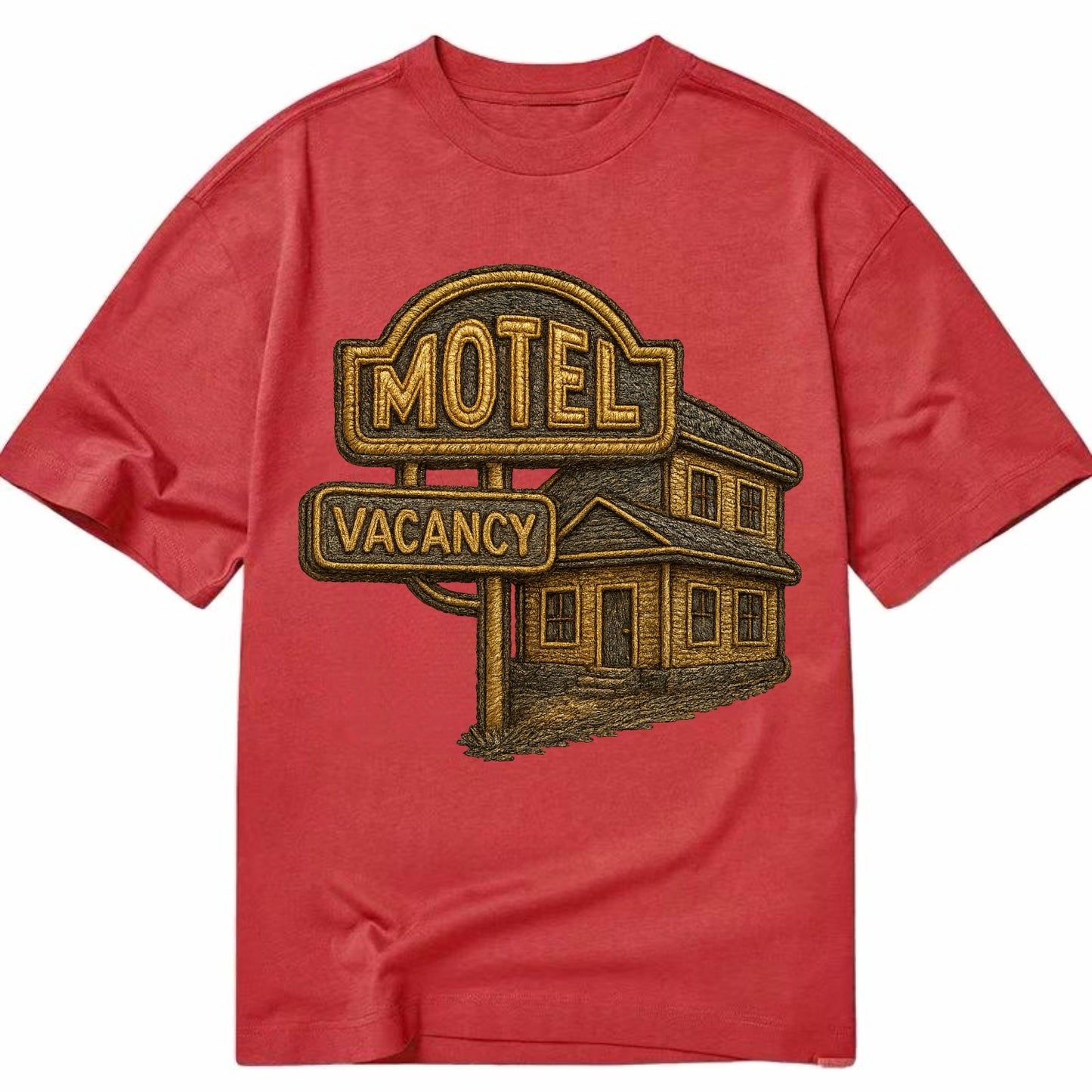 Motel Sign  - Classic T-shirt - Red