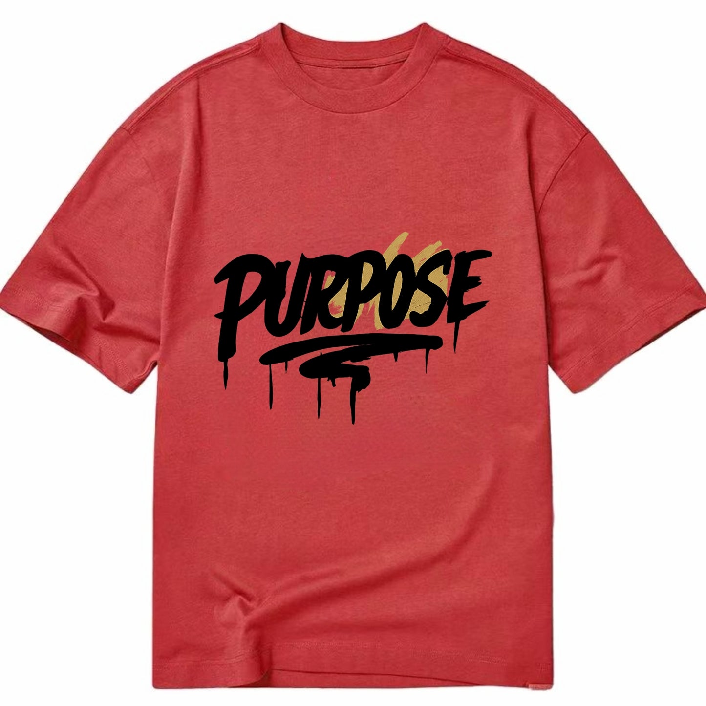Bold typography design - "PURPOSE" - reason for being - Classic T-shirt - Red