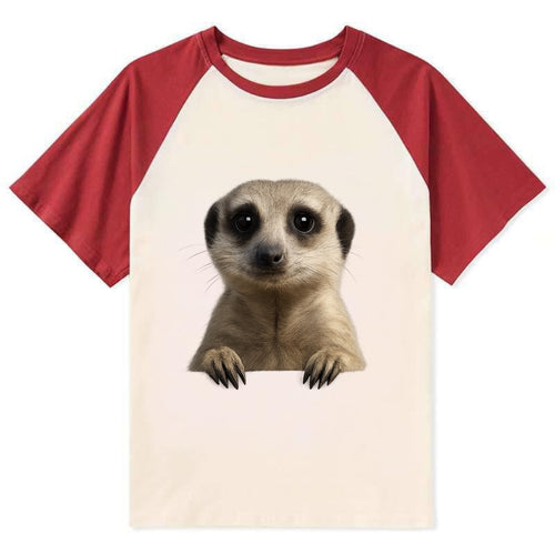 Meerkat  - Contrast Raglan T-shirt