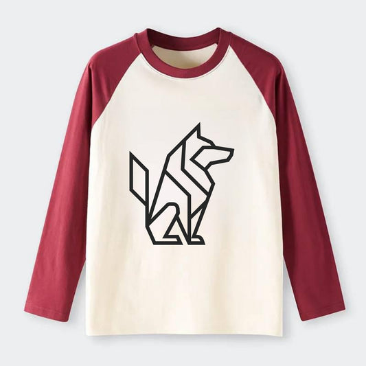 Born to be Wild  - Raglan Long Sleeve T-Shirt - Red