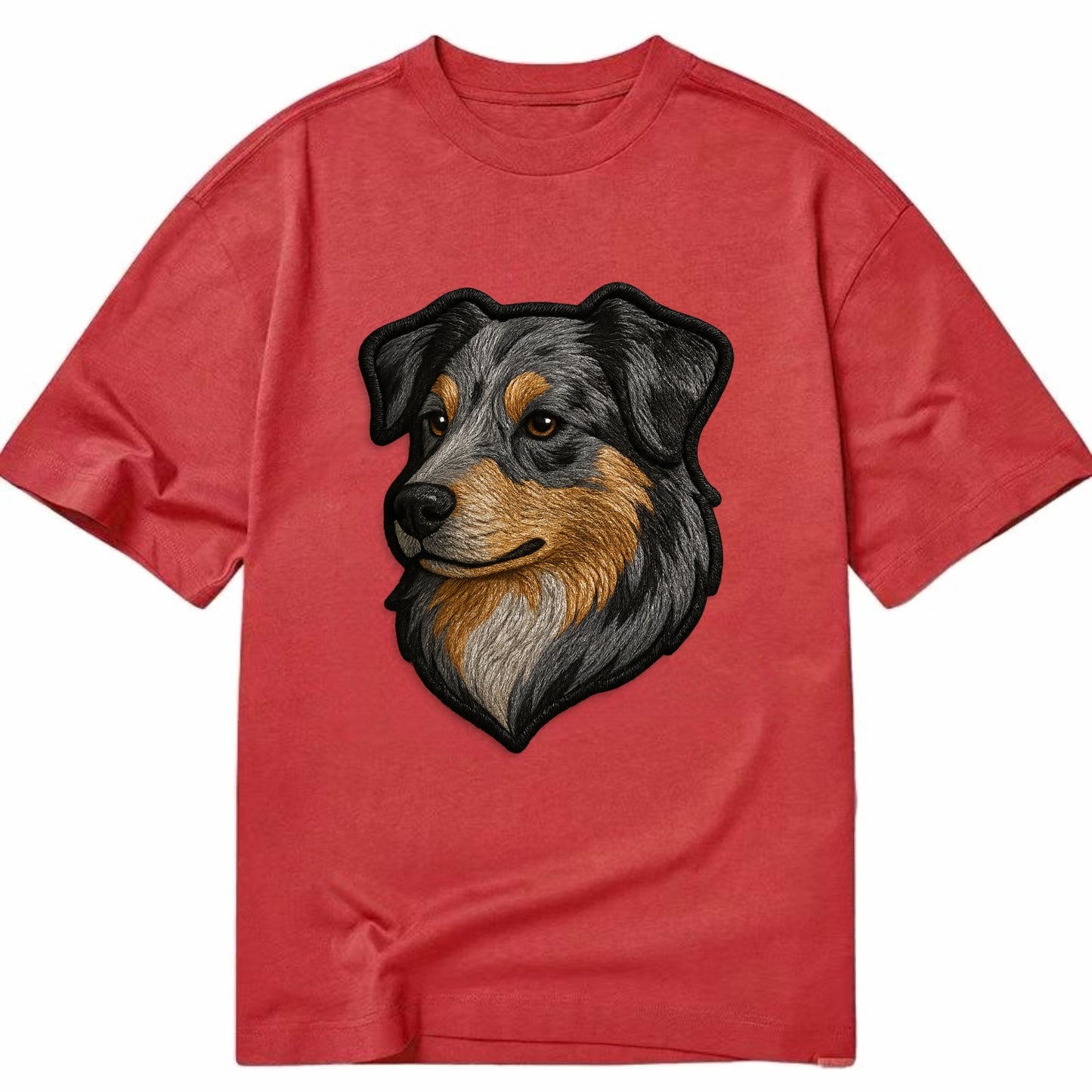 Australian Shepherd - Modern merle patte - Classic T-shirt - Red