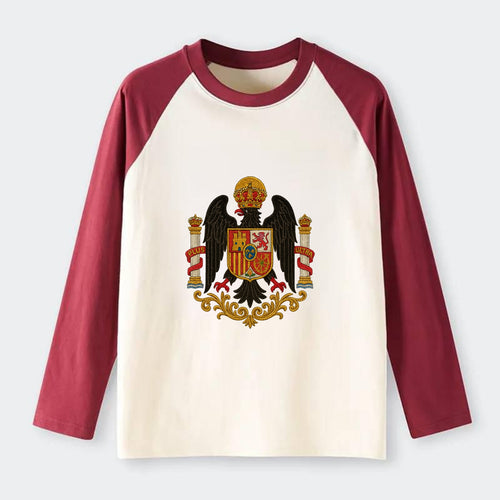 Imperial Eagle Of Spain Crest - Raglan Long Sleeve T-Shirt