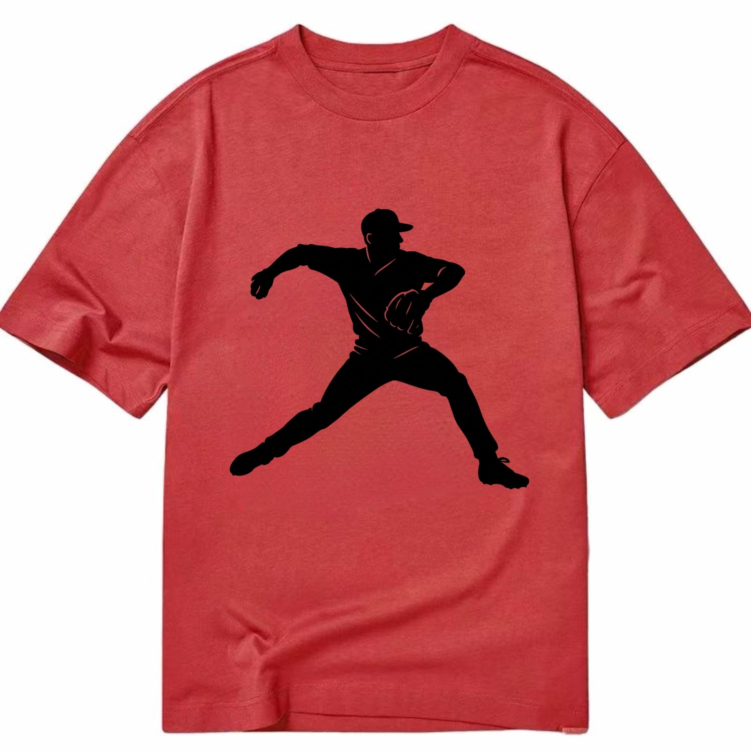 Baseball pitcher wind-up motion - Classic T-shirt - Red