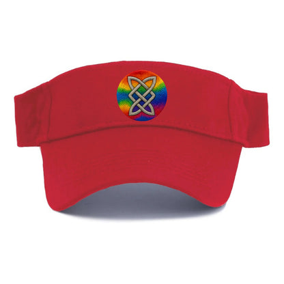 Celtic Shield Knot  - Visor - Red
