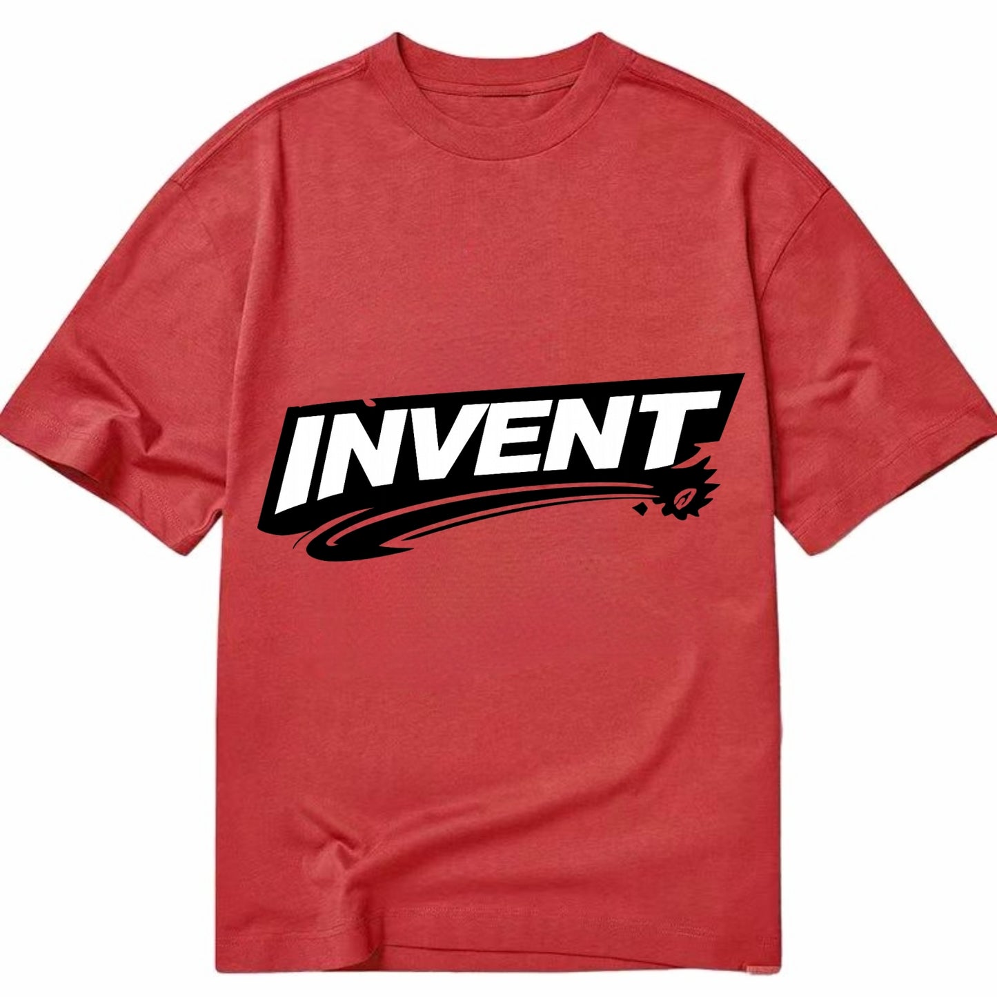 Bold typography design - "INVENT" - creating new things, originating - Classic T-shirt - Red