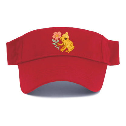 Yellow Dart Frog - Visor - Red