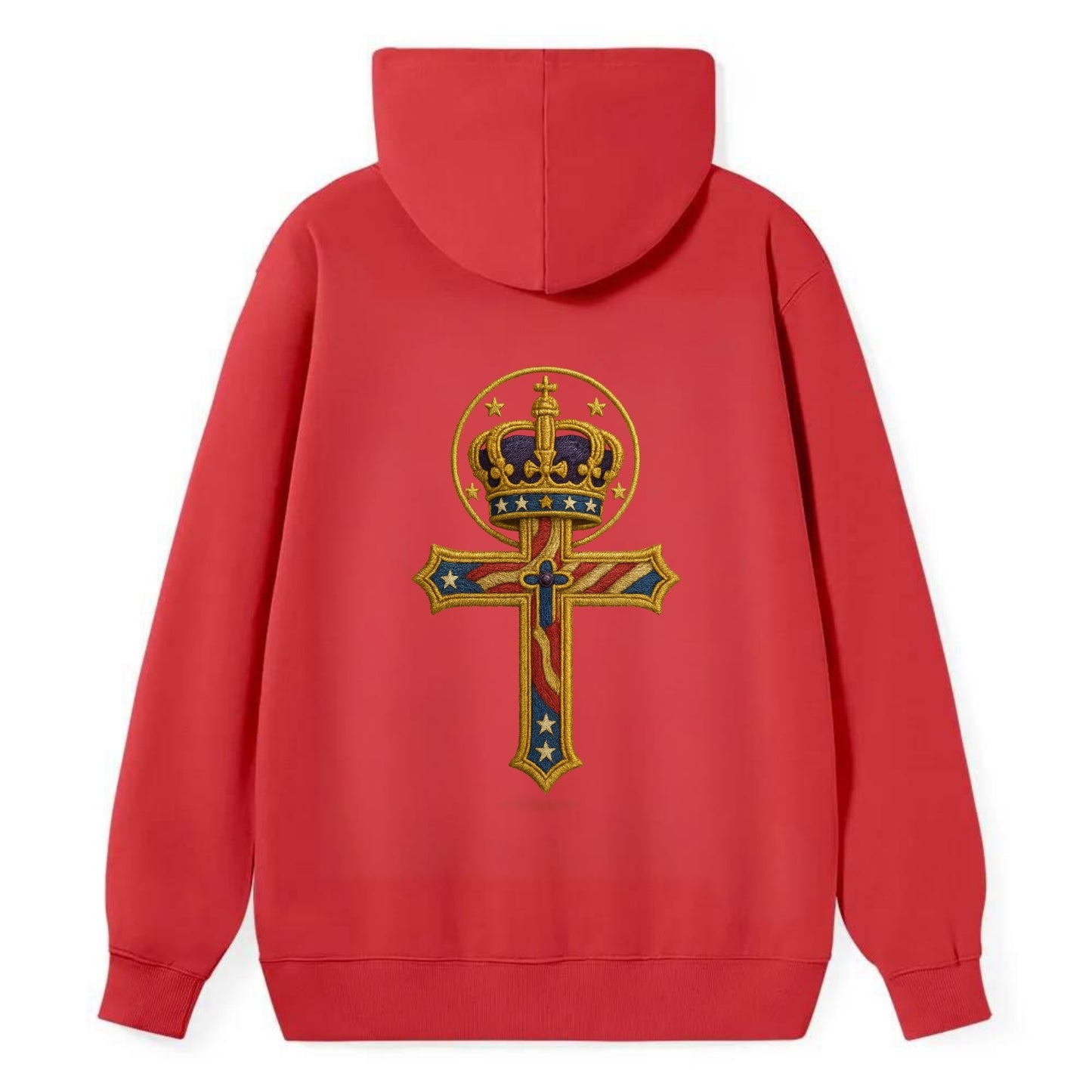Cross and Crown  - Classic Pullover Hoodie - Red