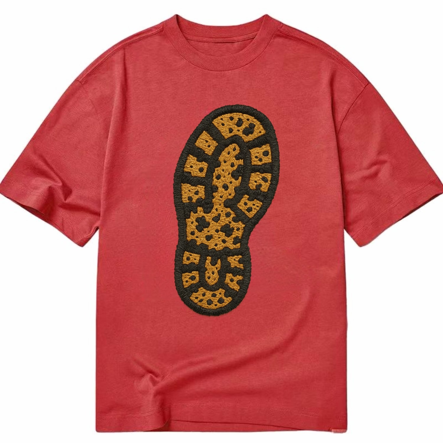 Hiking Boot Print  - Classic T-shirt - Red