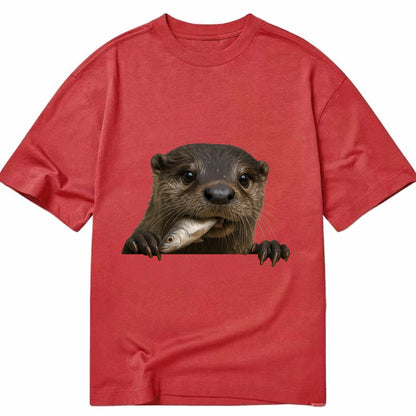 River Otter  - Classic T-shirt - Red