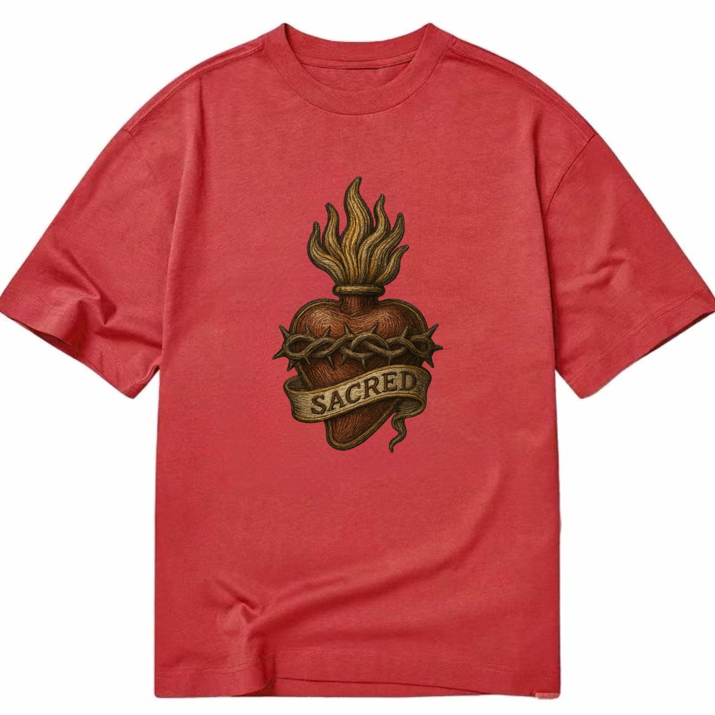 Sacred Heart  - Classic T-shirt - Red