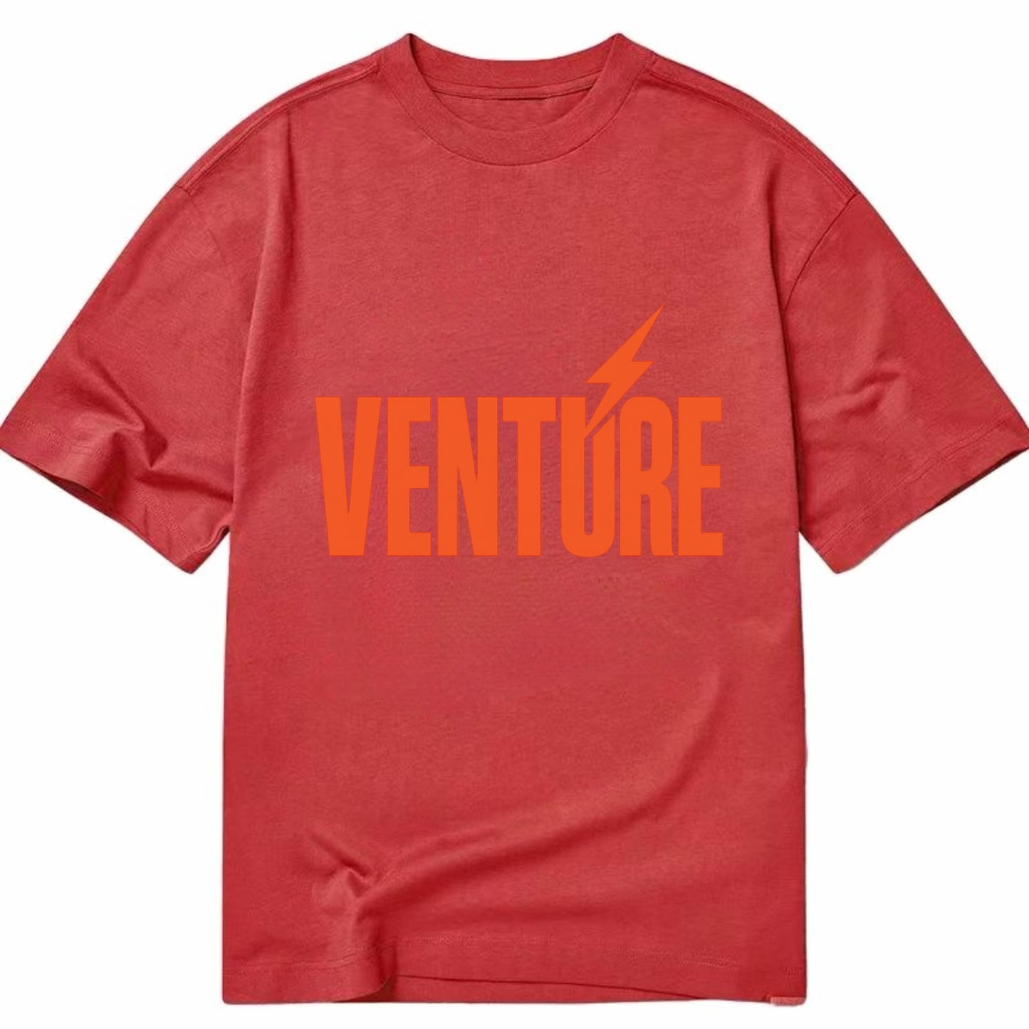 Bold typography design - "VENTURE" - taking risks, bold exploration - Classic T-shirt - Red