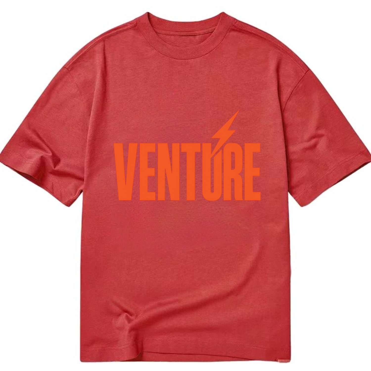 Bold typography design - "VENTURE" - taking risks, bold exploration - Classic T-shirt - Red