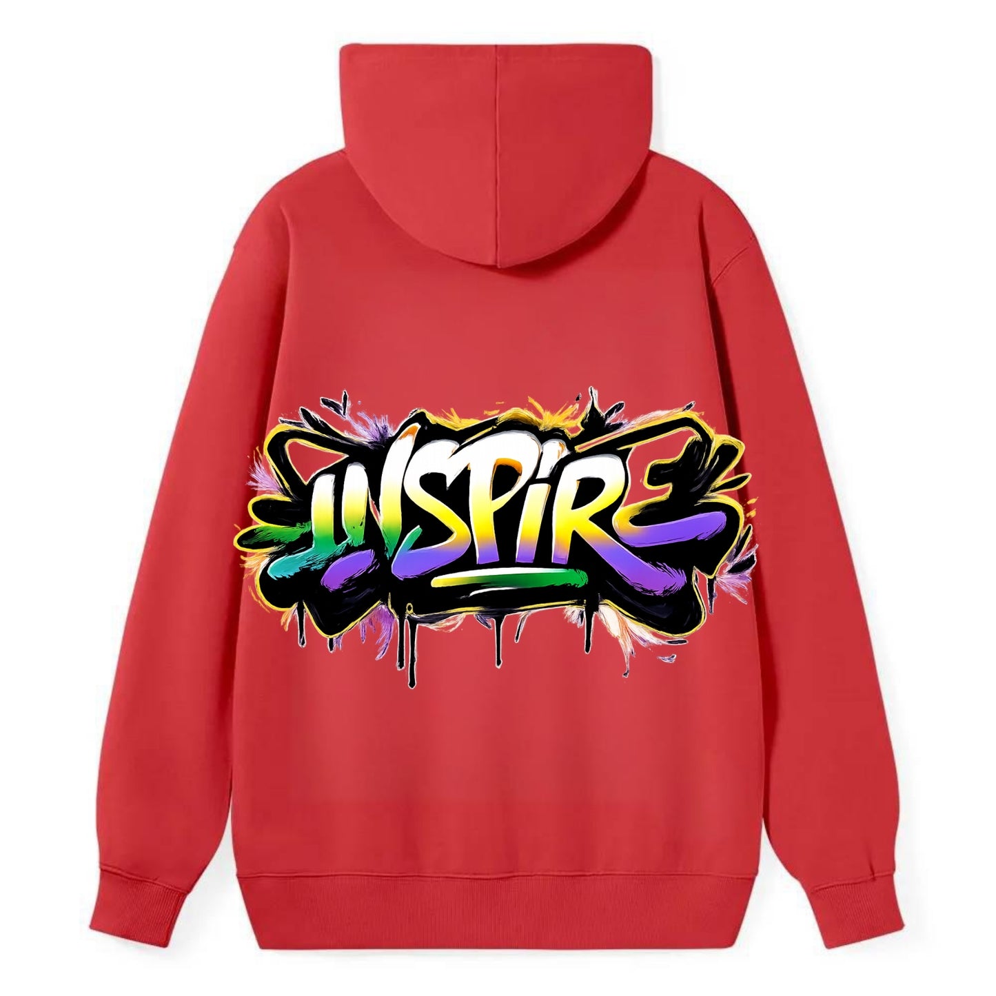 Bold typography design - "INSPIRE" - motivating others, being the spark - Classic Pullover Hoodie - Red