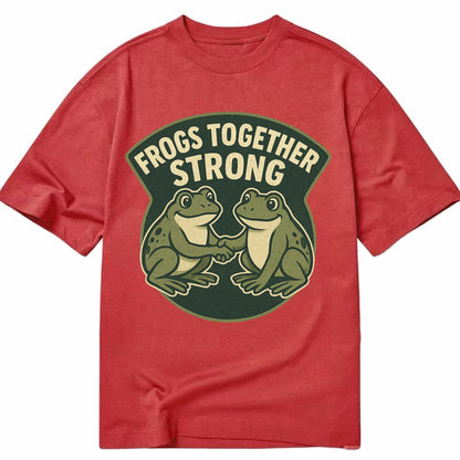 Frogs Together Strong 3 - Classic T-shirt - Red