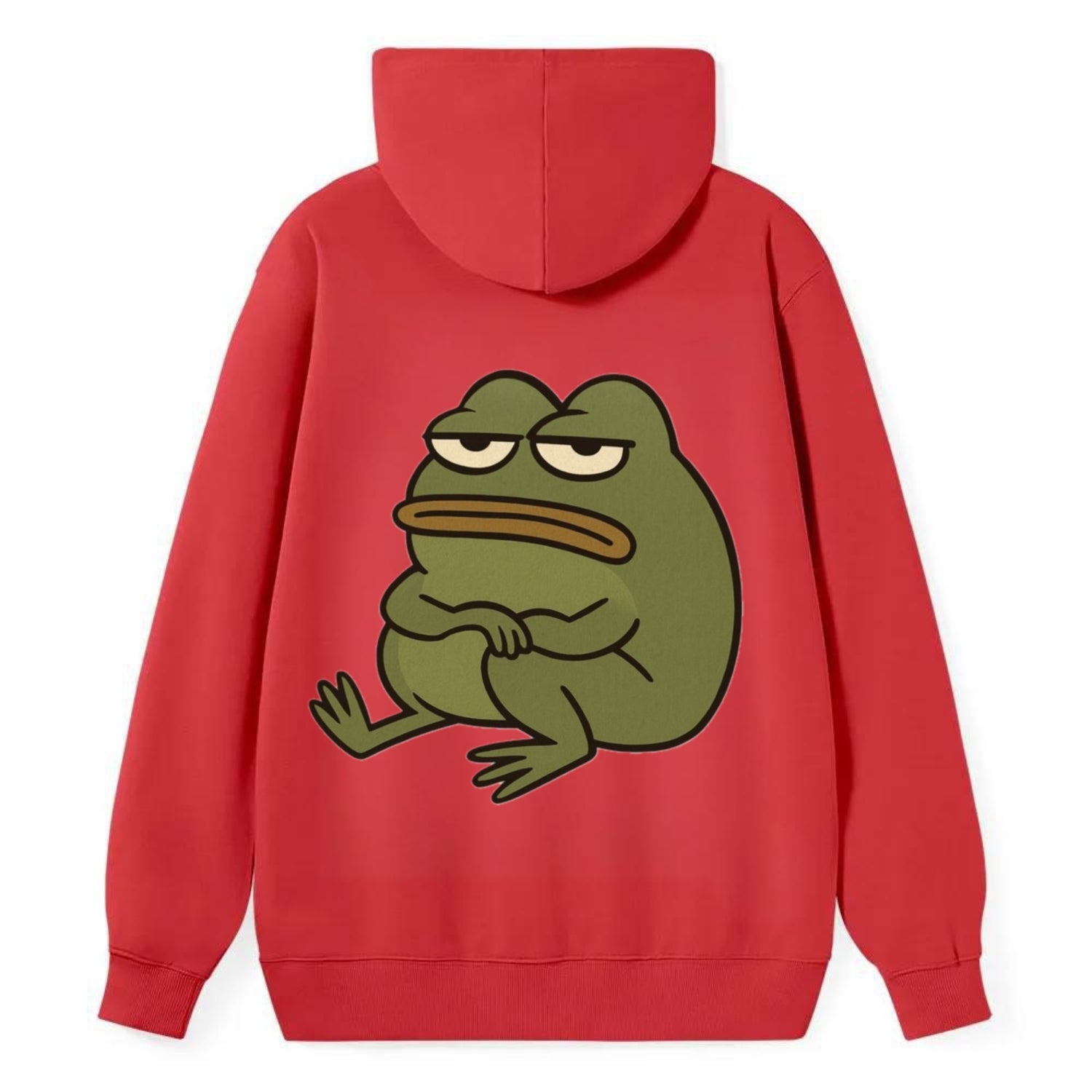 The Frog Judges Silently - Classic Pullover Hoodie - Red
