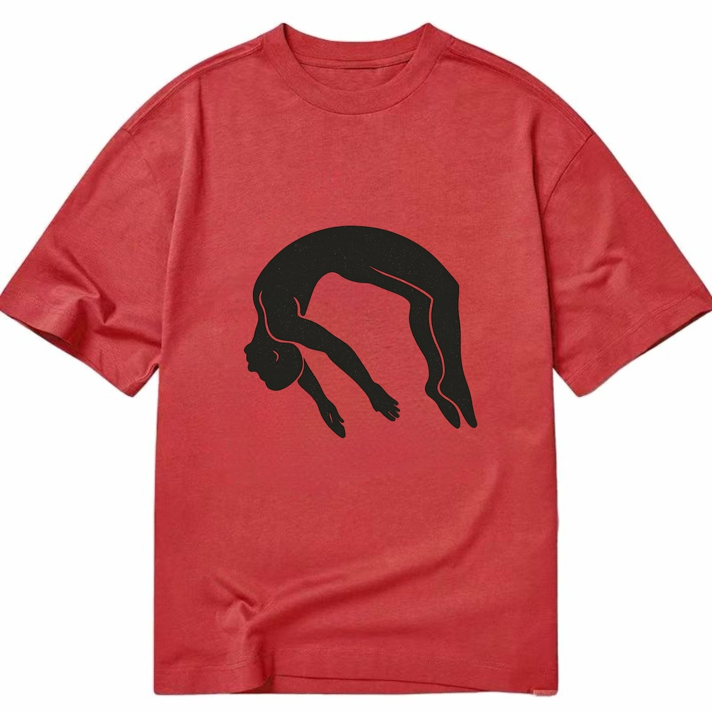 Gymnast doing a backflip - Classic T-shirt - Red