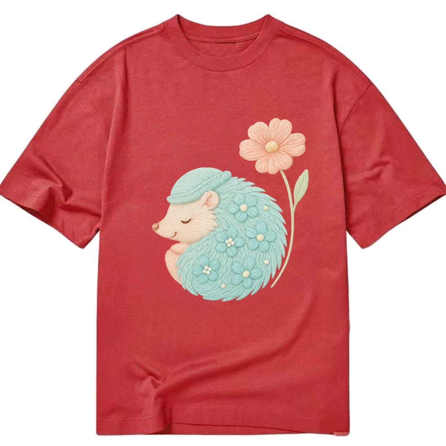 Aqua Hedgehog - Classic T-shirt - Red