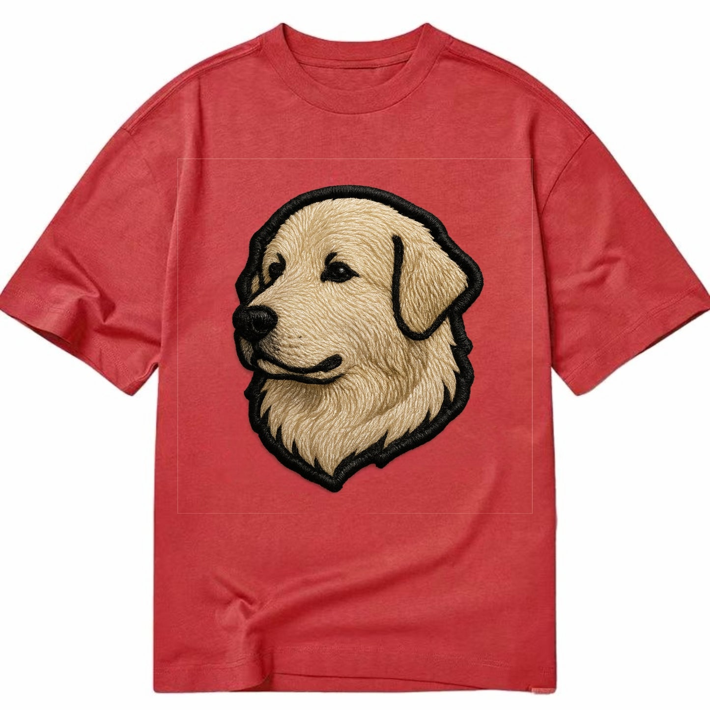Great Pyrenees - Trendy fluffy giant des - Classic T-shirt - Red