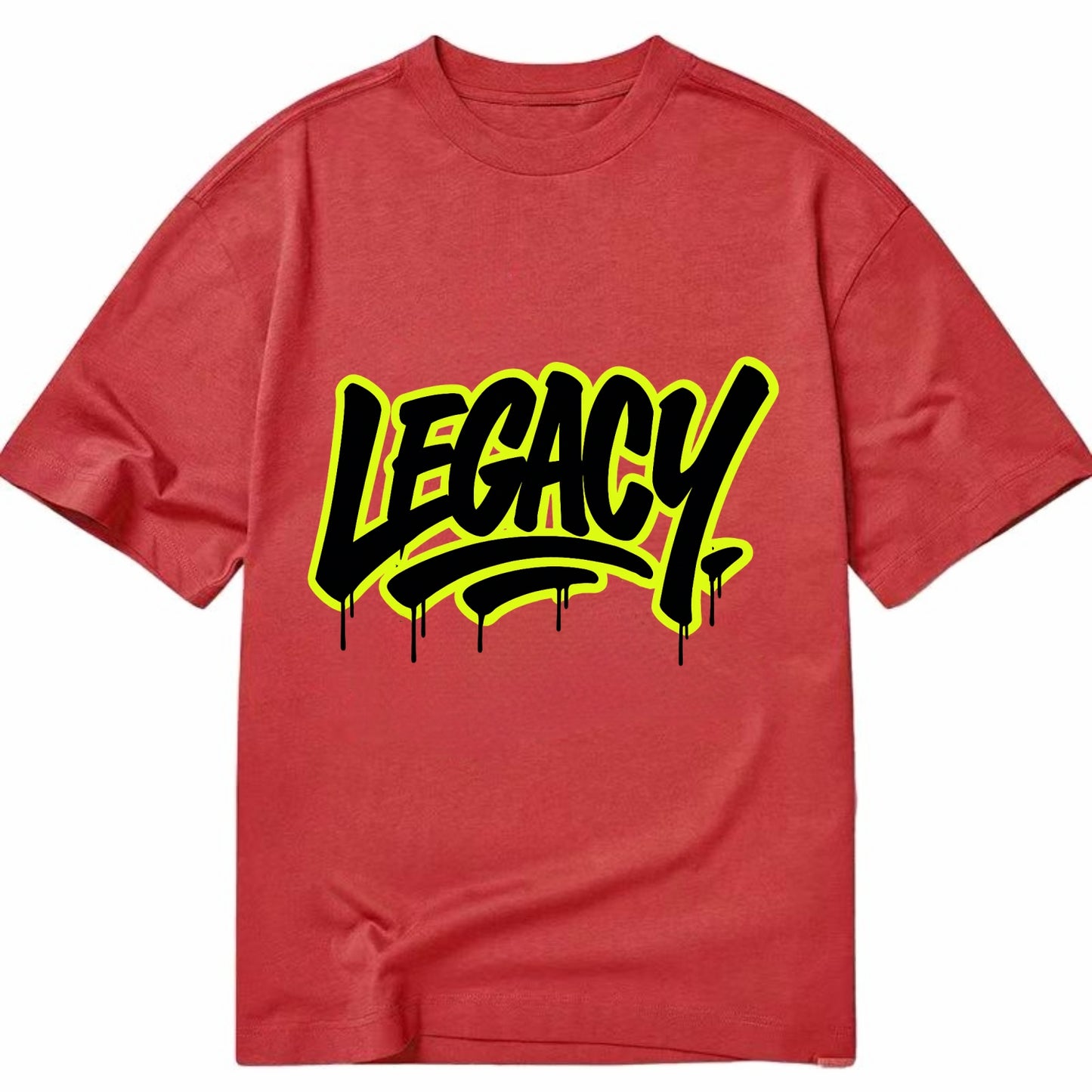 Bold typography design - "LEGACY" - what you leave behind, lasting impact - Classic T-shirt - Red