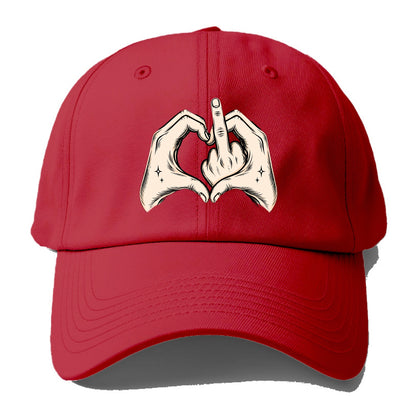 Love You Symbol - Baseball Cap - Red