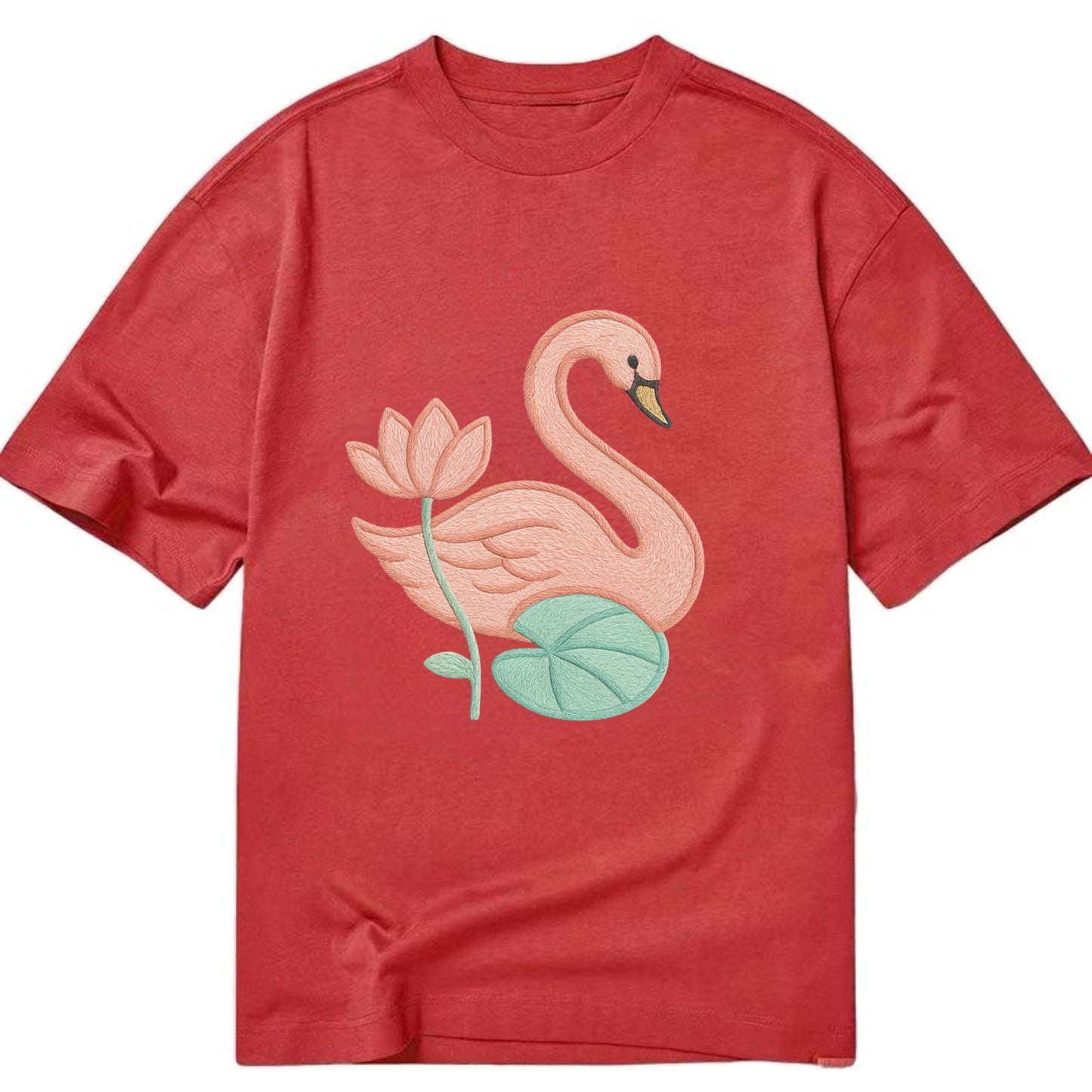 Coral Swan - Classic T-shirt - Red