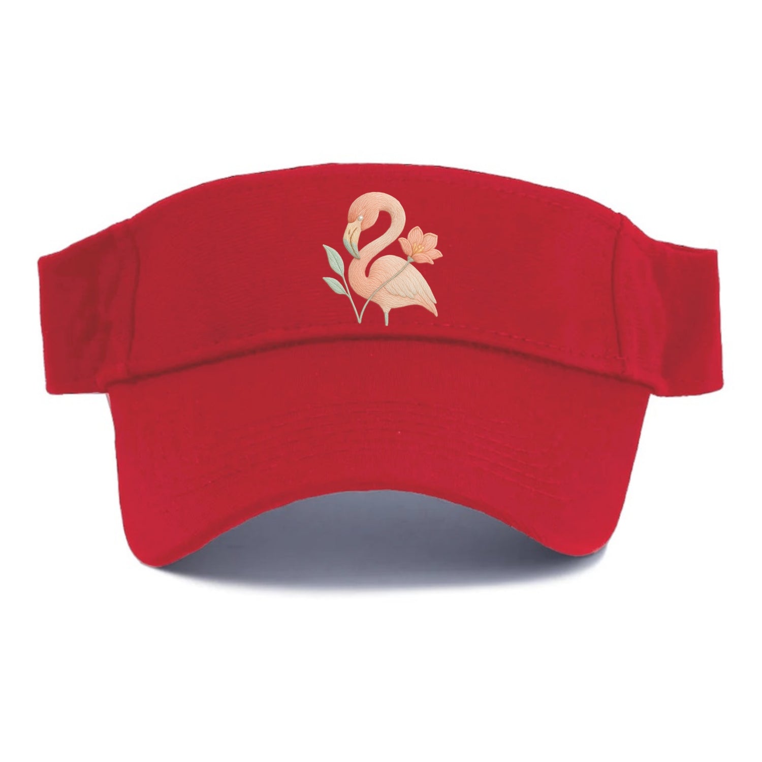 Peach Flamingo - Visor - Red