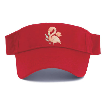 Peach Flamingo - Visor - Red