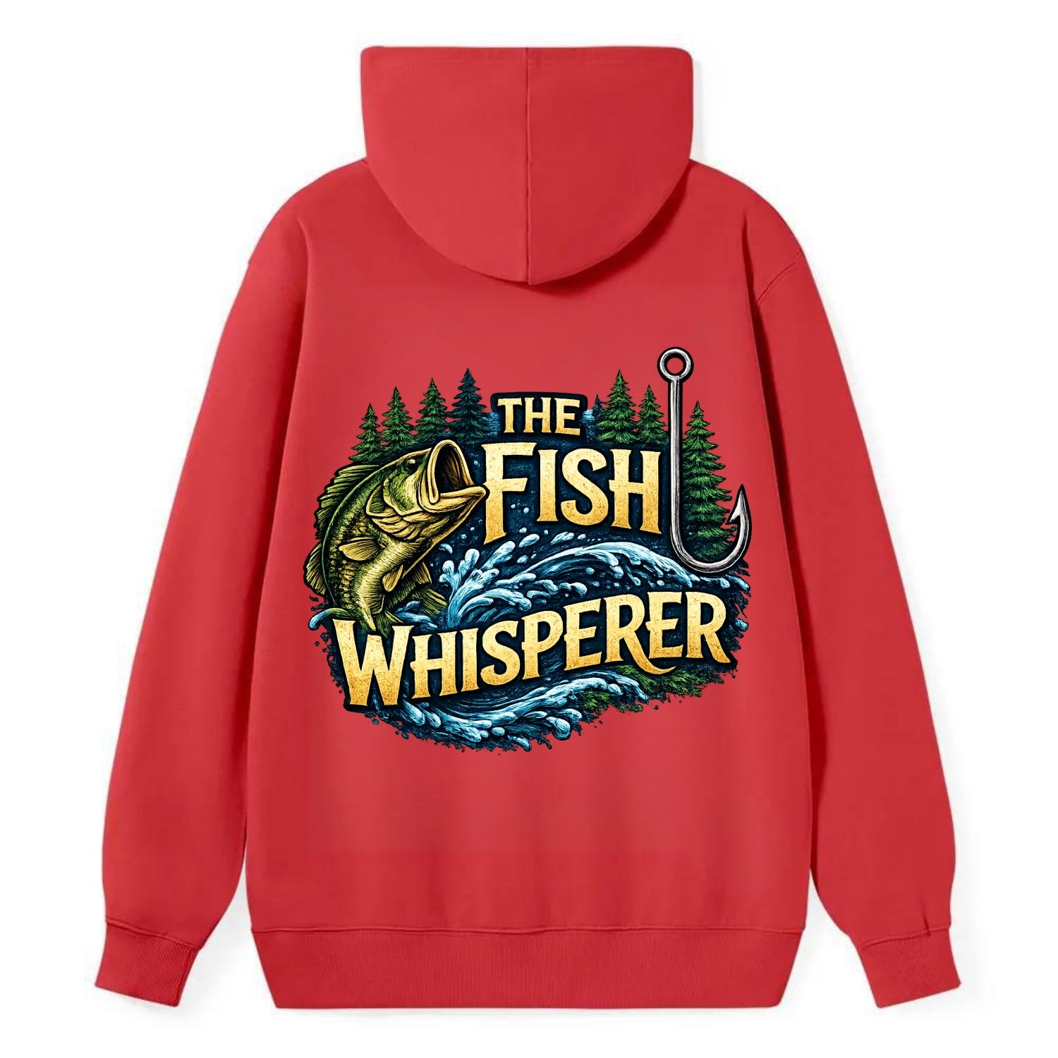 Fish Whisperer - Classic Pullover Hoodie - Red