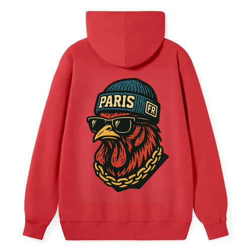 Paris Rooster - Classic Pullover Hoodie