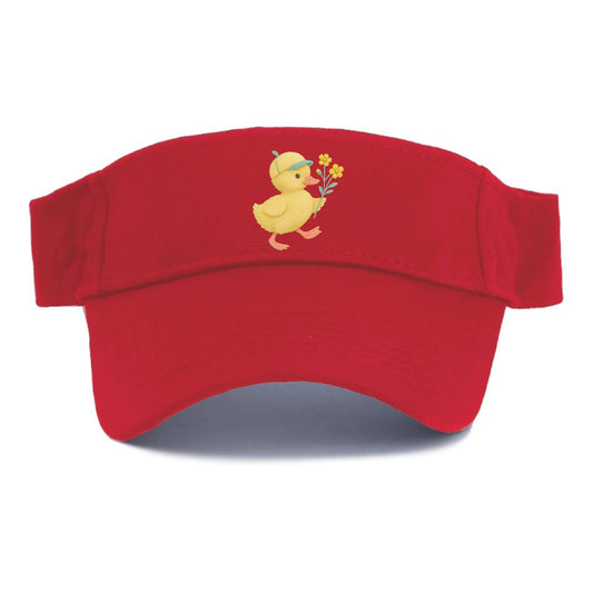 Yellow Duckling - Visor - Red