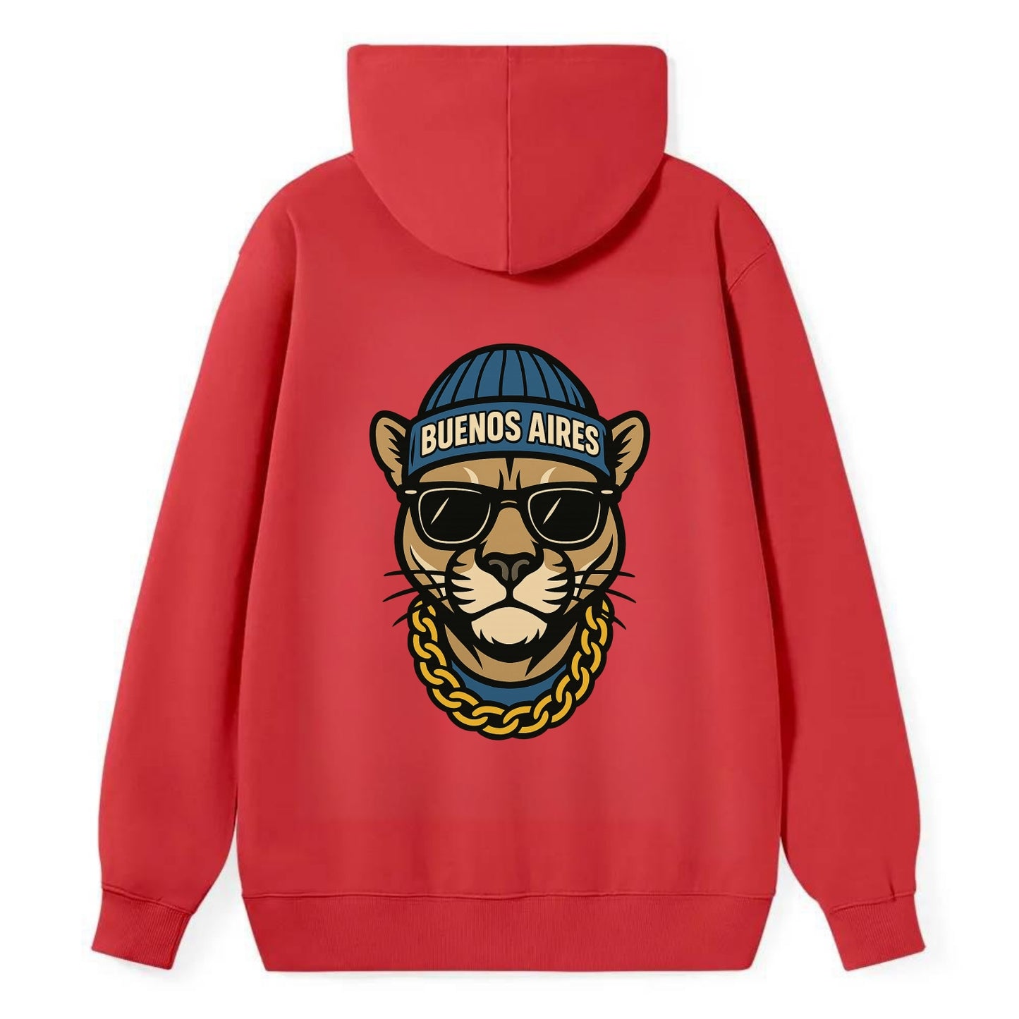 Buenos Aires Puma - Classic Pullover Hoodie - Red