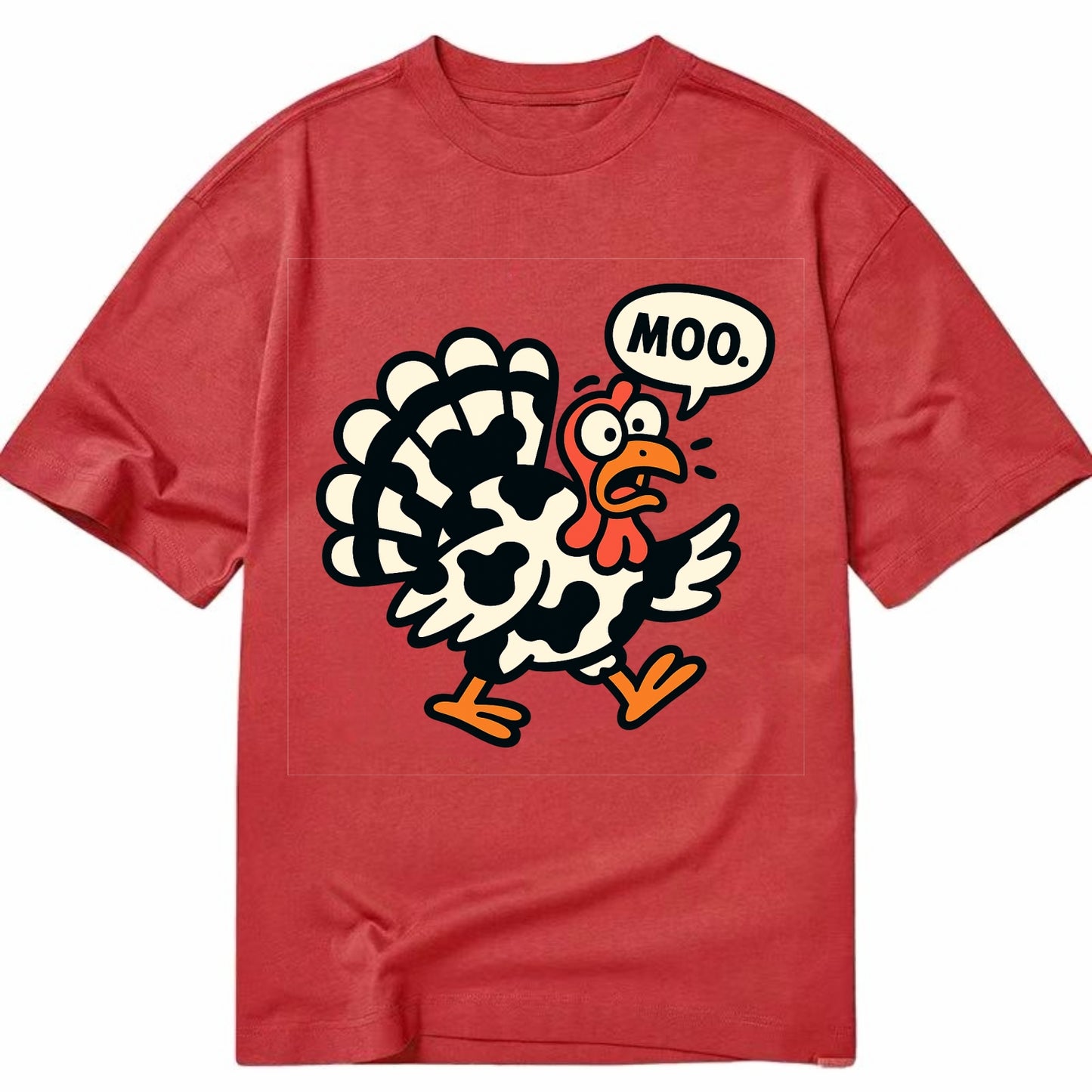 Mooing Turkey - Classic T-shirt - Red