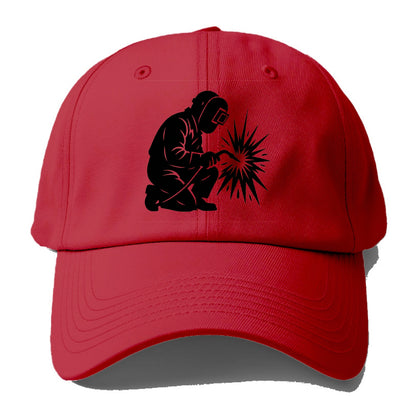 Welder sparks flying dramatically - Baseball Cap - Red