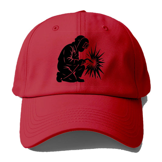 Welder sparks flying dramatically - Baseball Cap - Red