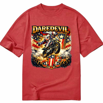 Daredevil Stunt Rider - Classic T-shirt - Red