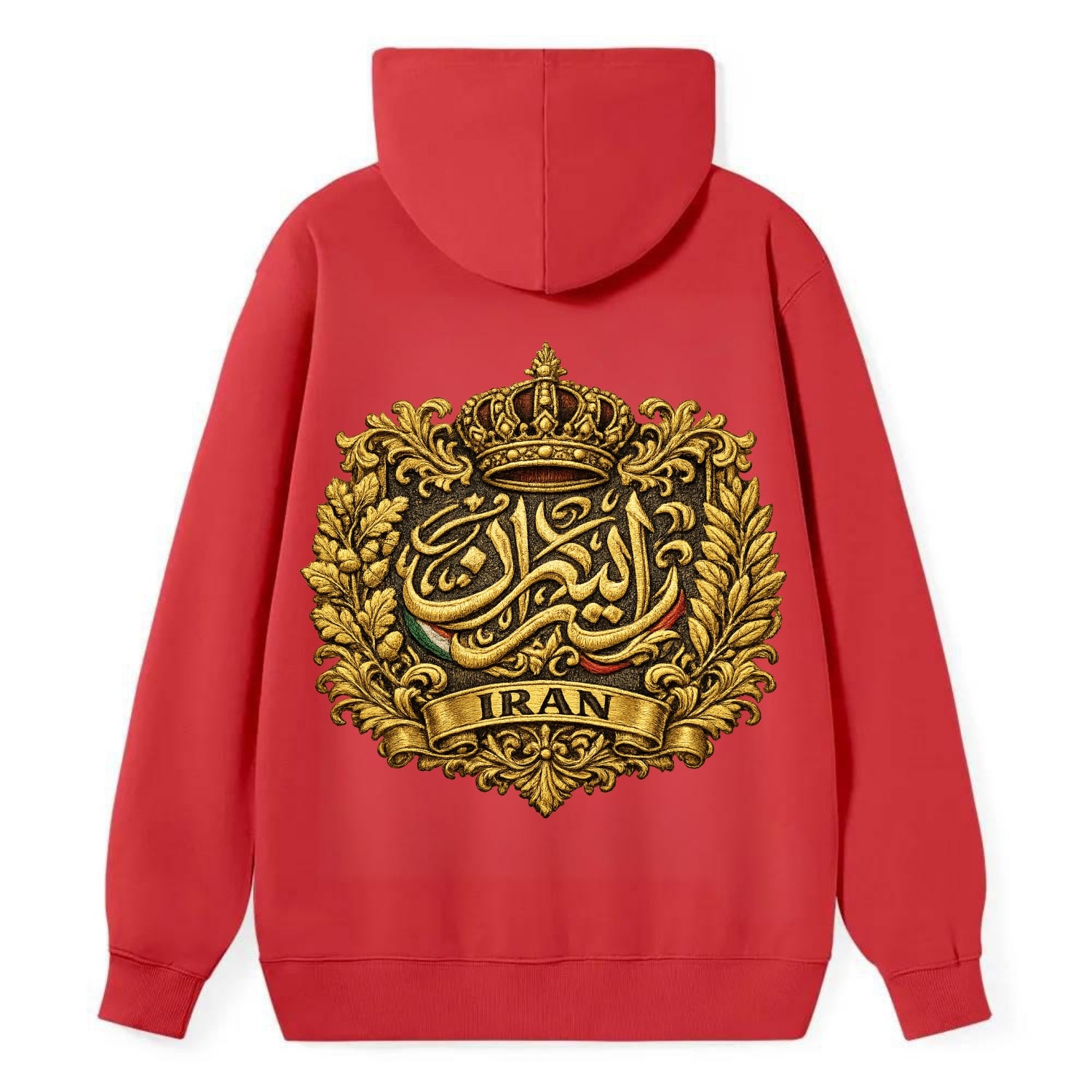 Iran Persian Calligraphy Crest - Classic Pullover Hoodie - Red
