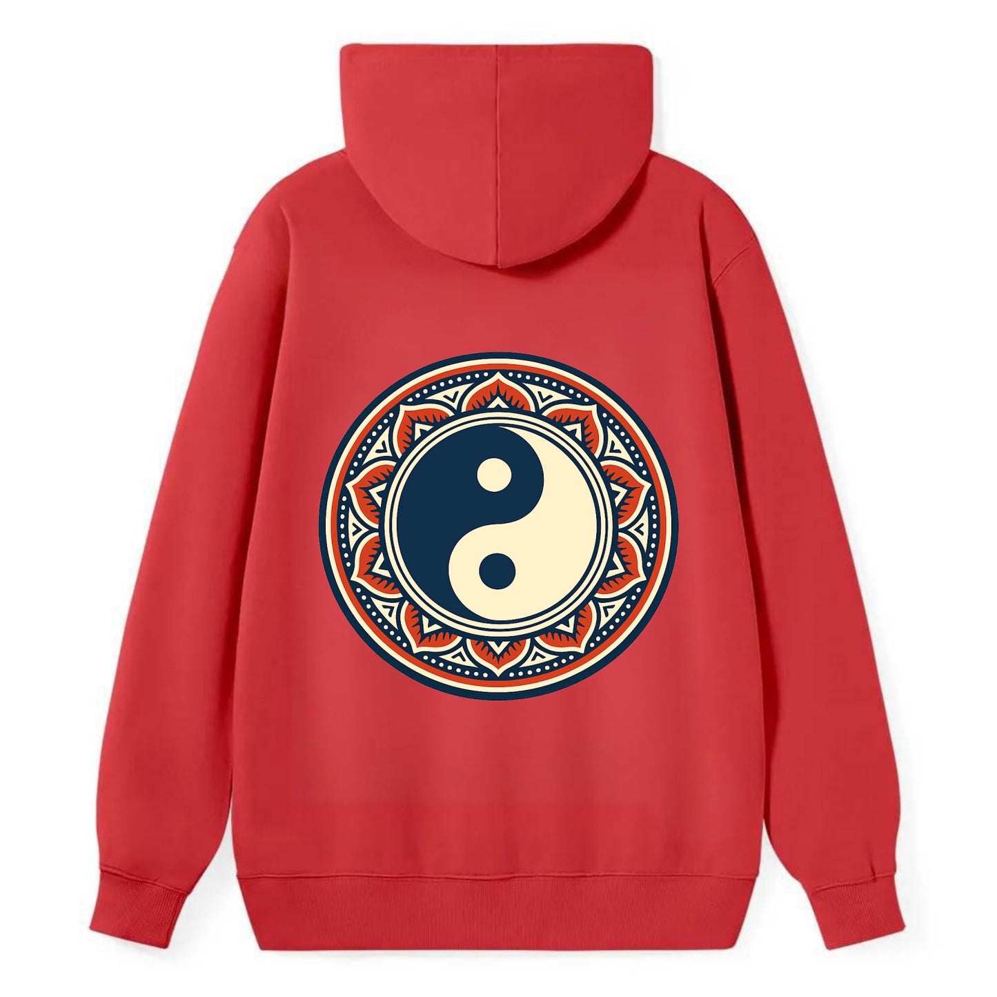 Harmony of Balance - Classic Pullover Hoodie - Red
