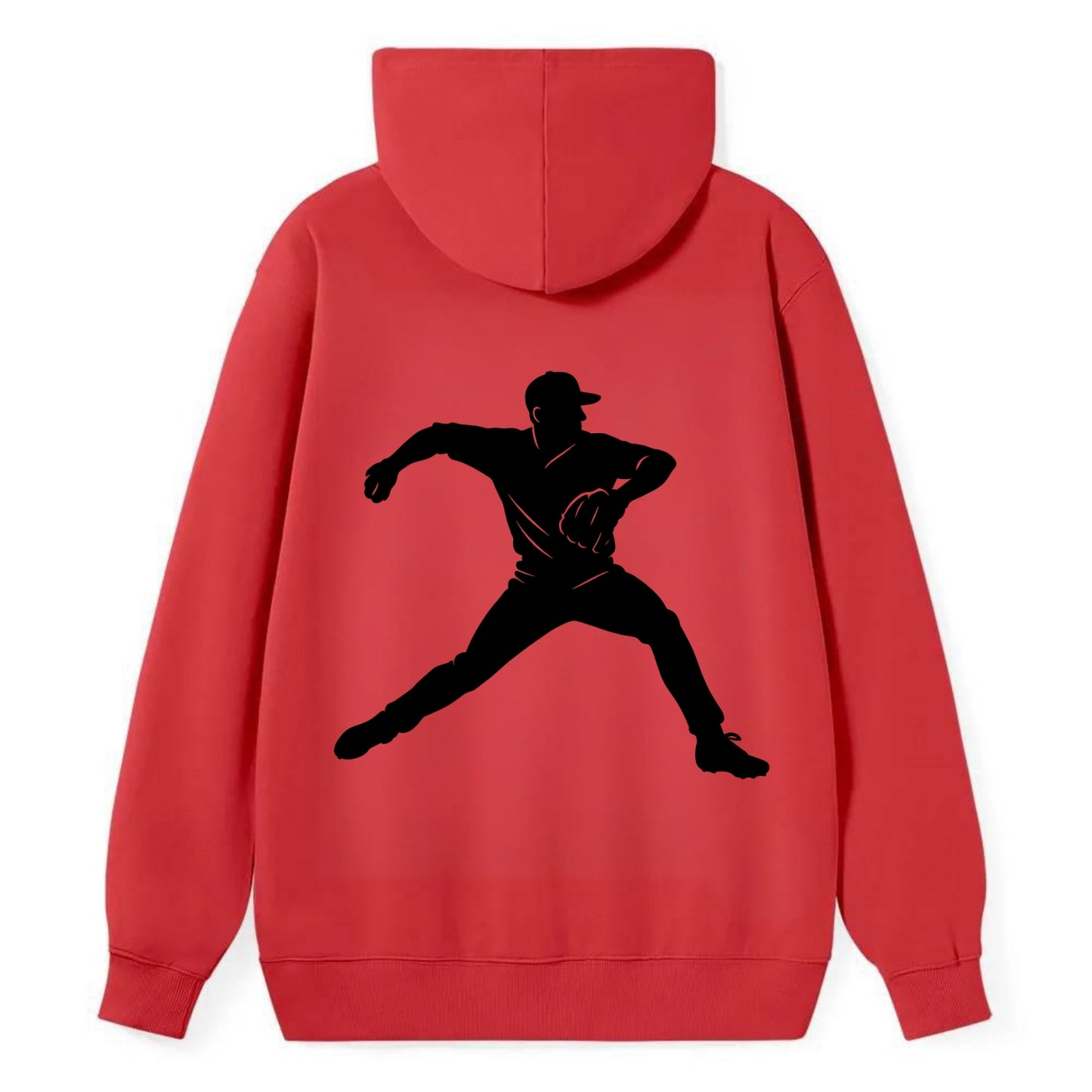 Baseball pitcher wind-up motion - Classic Pullover Hoodie - Red